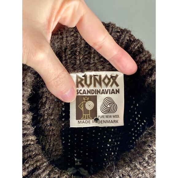 Runox Scandanavian Wool Sweater Denmark Nordic Scandi Handmade Sz S ~ So Hygge! - Picture 5 of 5